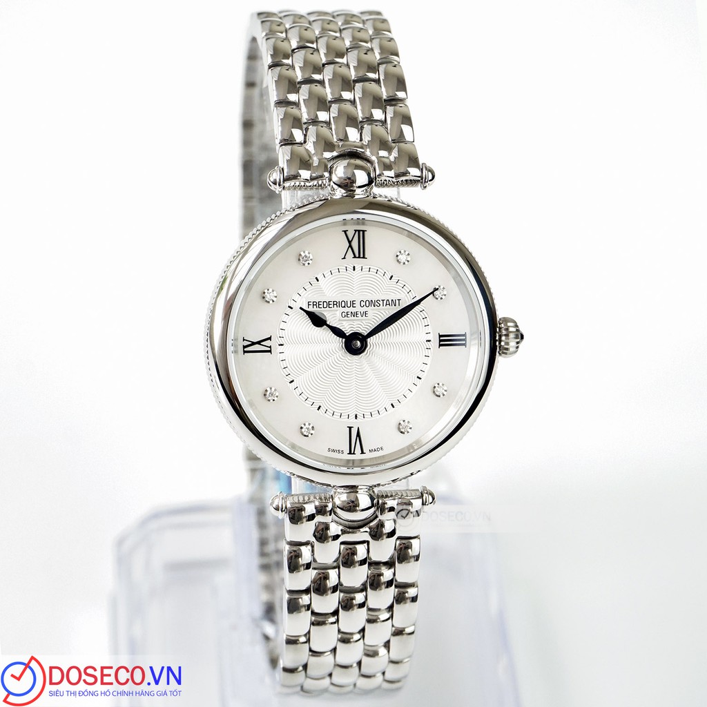 Đồng hồ nữ Frederique Constant Art Deco Diamond Silver Dial Ladies FC-200MPWD2AR6B