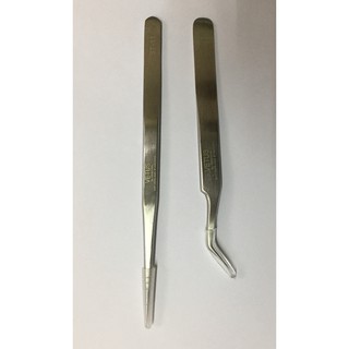 Nhíp nhặt lông yến chân thẳng-cong inox không gỉ 2 cái