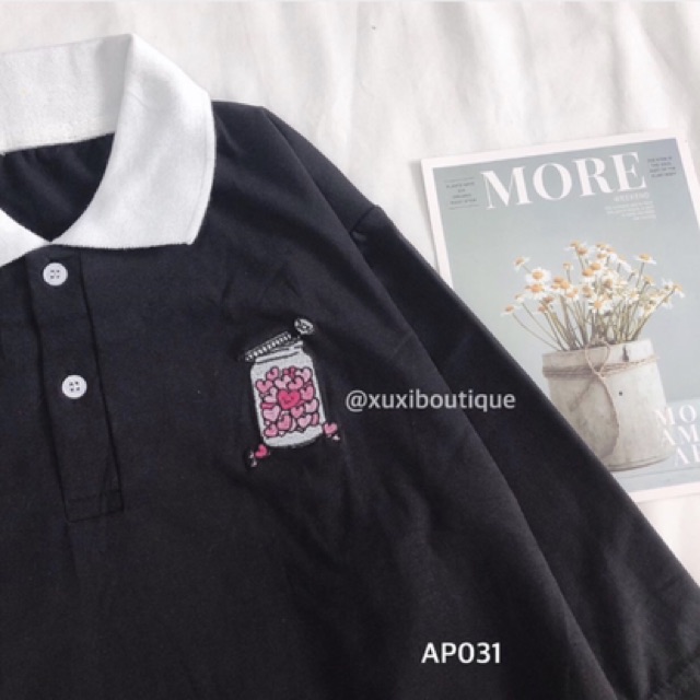Áo polo hộp tim cute | BigBuy360 - bigbuy360.vn