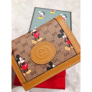 ví mini nữ da thật cao cấp Gucci mickey