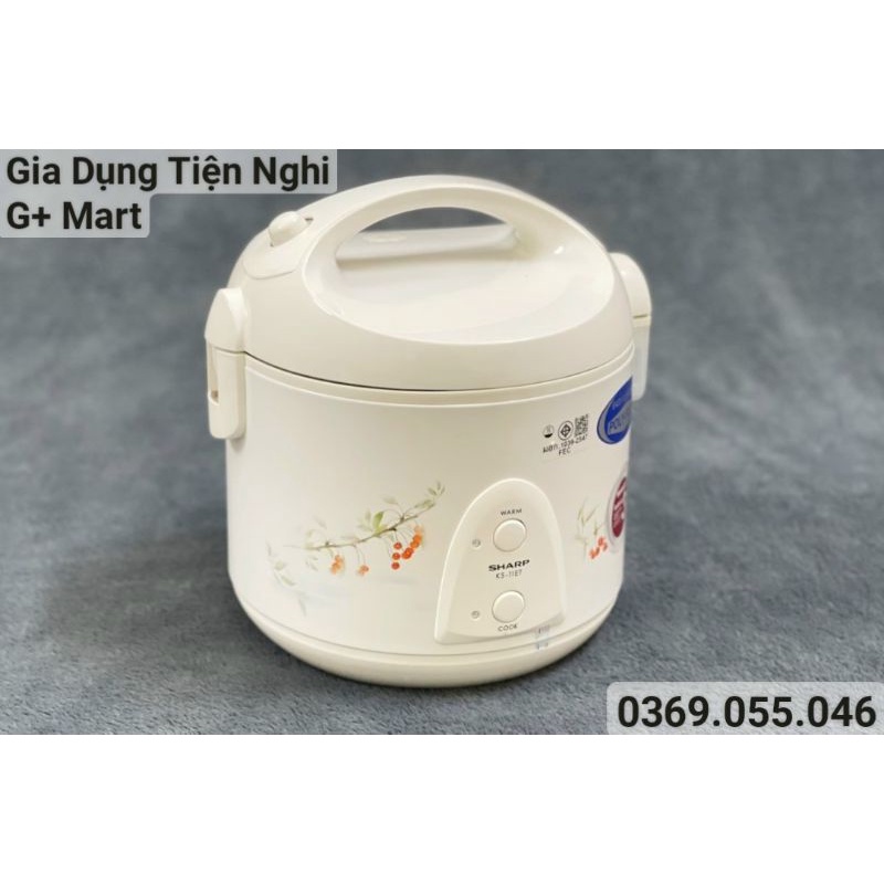 Nồi Cơm Điện Cao Cấp SHARP KS-11ET Nhập Khẩu Thái Lan 485W 1,0L Bảo hành 12 tháng - Giadungtiennghigmart