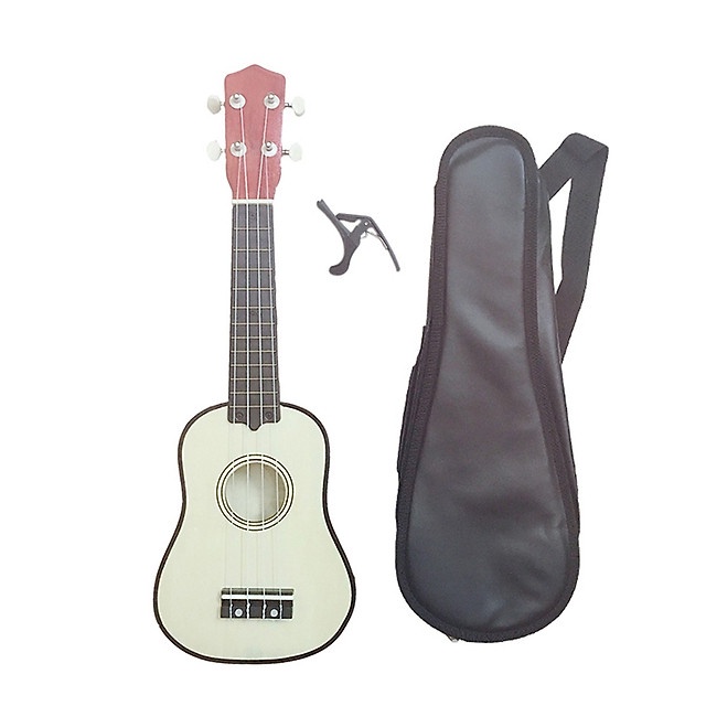 Đàn Ukulele Soprano Woim 35A15 - Đen trơn (tặng kèm bao da và capo nâng tông)