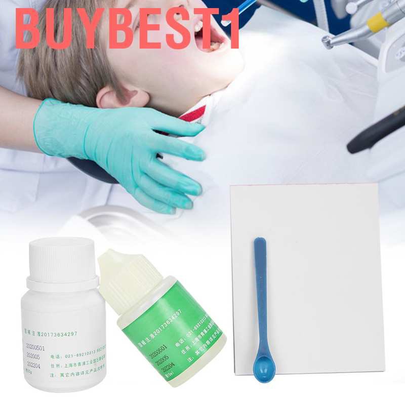 Set dụng cụ trám răng gồm lọ bột 30g + dung dịch 15ml chất lượng cao
