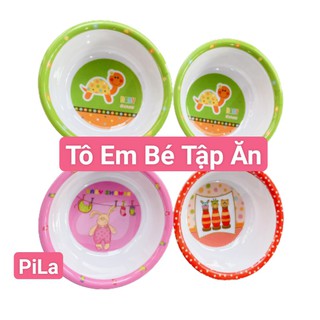 Tô tròn mini tập ăn cho bé cao cấp, bát ăn dặm