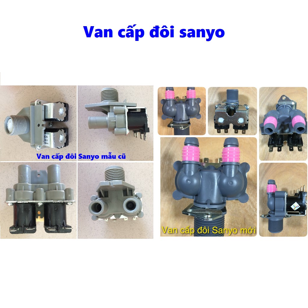 Van cấp nước đôi máy giặt Sanyo [FREESHIP] Van cấp nước máy giặt Sanyo