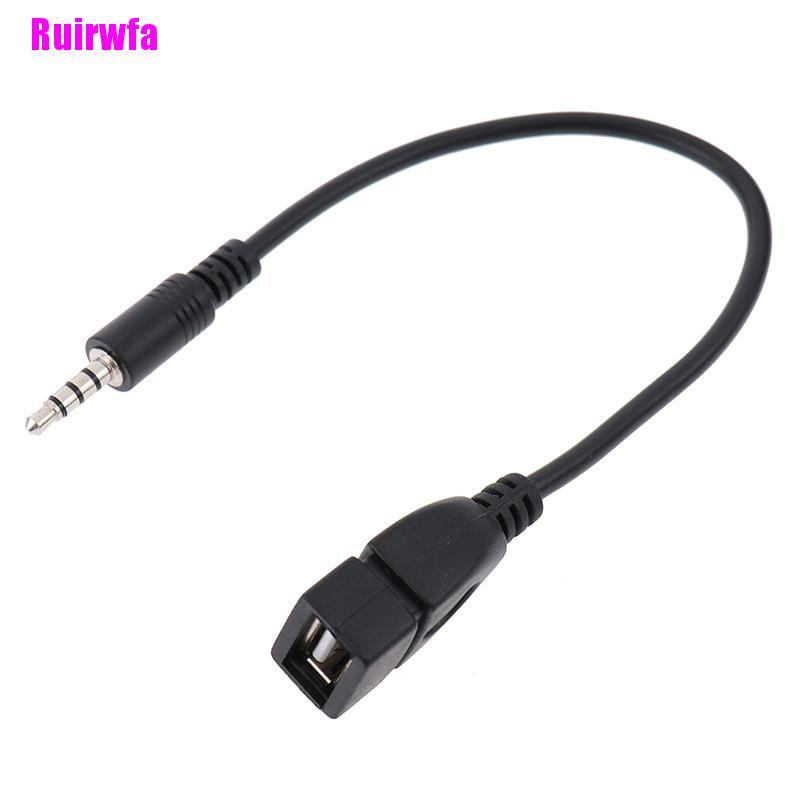 Dây Cáp Chuyển Đổi Âm Thanh Từ Cổng USB Sang Tai Nghe Trên Xe Hơi