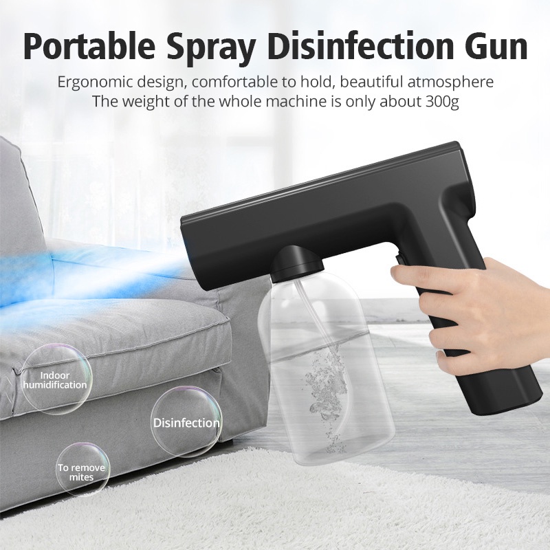 Súng phun khử khuẩn FONKEN nano ánh sáng xanh không dây cổng sạc Type-C