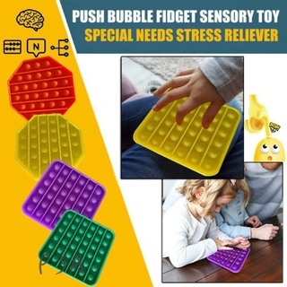 1x Push Pop Pop Bubble Sensory Fidget Toy Stress Relief Special Needs Silent Classroom