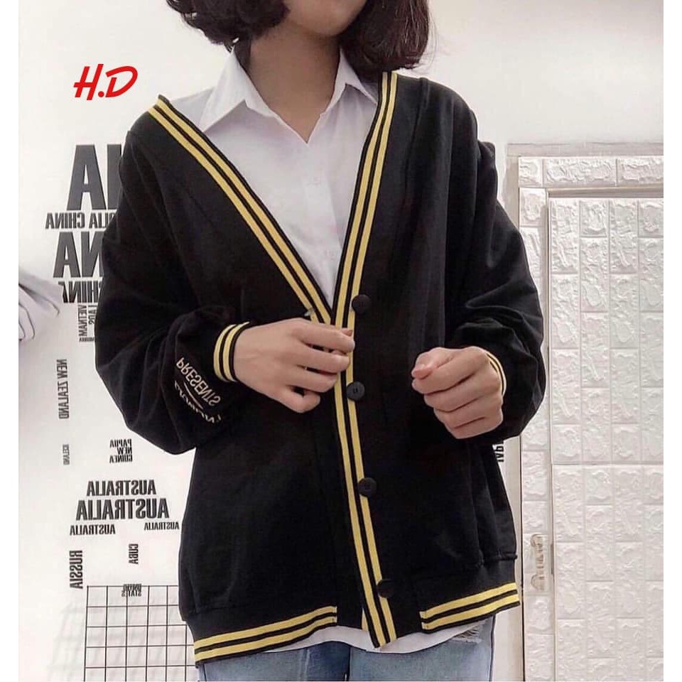 (XẢ KHO) Áo cardigan viền vàng-Áo khoác nữ siêu hot(HĐ)