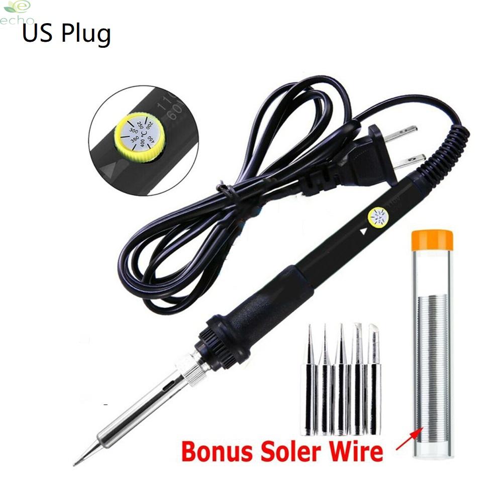 Electric Soldering Iron 60W Adjustable Professional 200-450 ° C For electronics kits radios Soldering Iron Tip