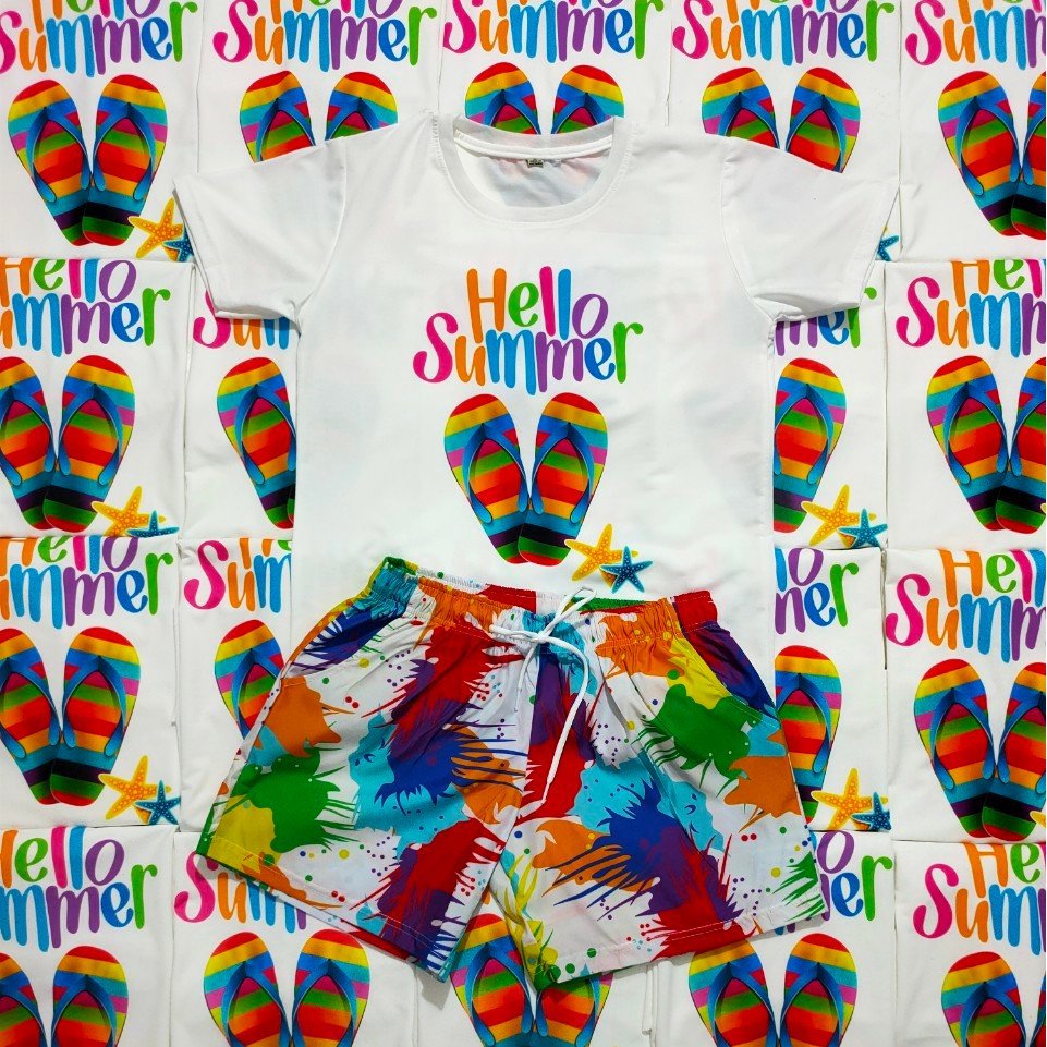 Đồ gia đình . Áo nhóm . Đồng phục đi biển .