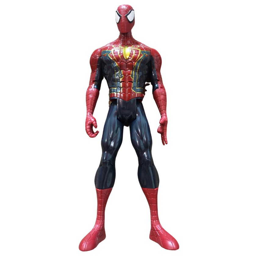 Đồ Chơi Mô Hình Spiderman - Người Nhện Nhựa Đặc Cao 30cm Có Đèn Led Đỏ Và Phát Nhạc - MEOMEOSHOP2021