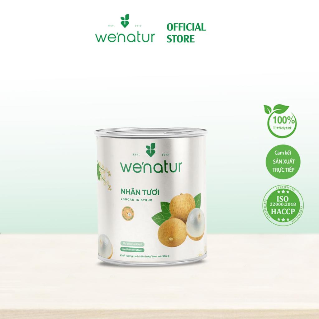 Trái Nhãn Tươi Ngâm Siro Đóng Lon we'natur 565g
