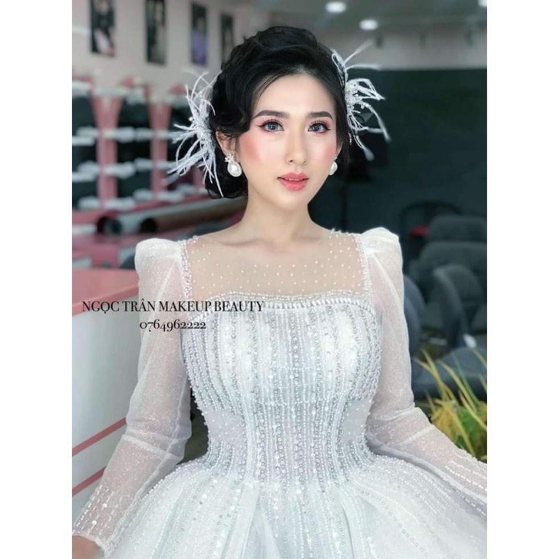 cặp cài tóc cô dâu xinh