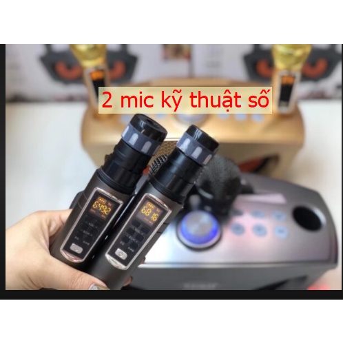 Loa di động SD-306/306pl 30w karaoke mini  loa hát karaoke đa năng + Tặng kèm 2 micro + tặng cóc 50k