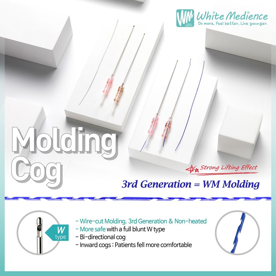 Chỉ Molding Cog White Medience Nâng Cơ Tạo Mặt V-Line