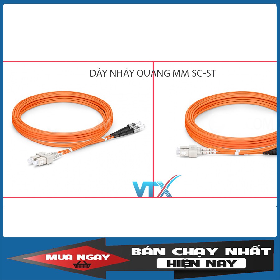 Dây nhảy quang Multimode (MM) OM2 50/125μm SC-ST - Chất lượng cao