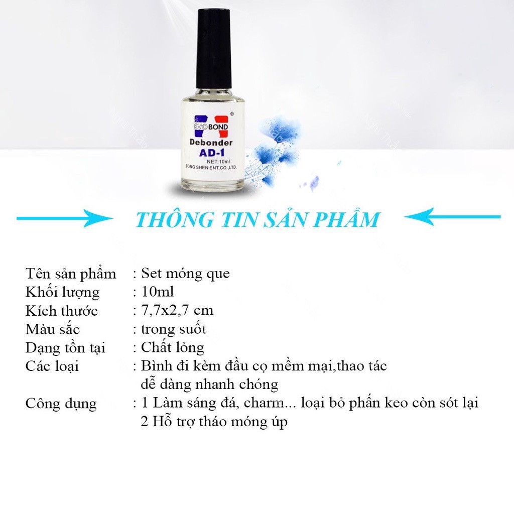 Nước sáng đá tháo móng,nước lau đá AD-1 chai 15ml