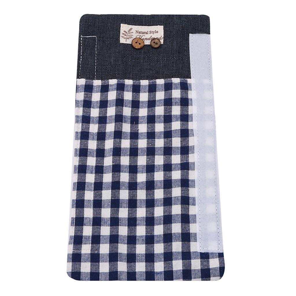 Vỏ Bọc Tay Nắm Cửa Tủ Lạnh Bằng Vải Cotton Ngà Họa Tiết Trái Cây Thời Trang