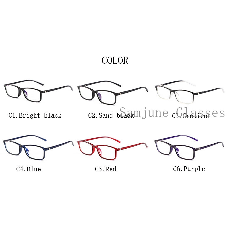 Mắt kính chống ánh sáng xanh trong suốt dành cho cả nam và nữ samjune