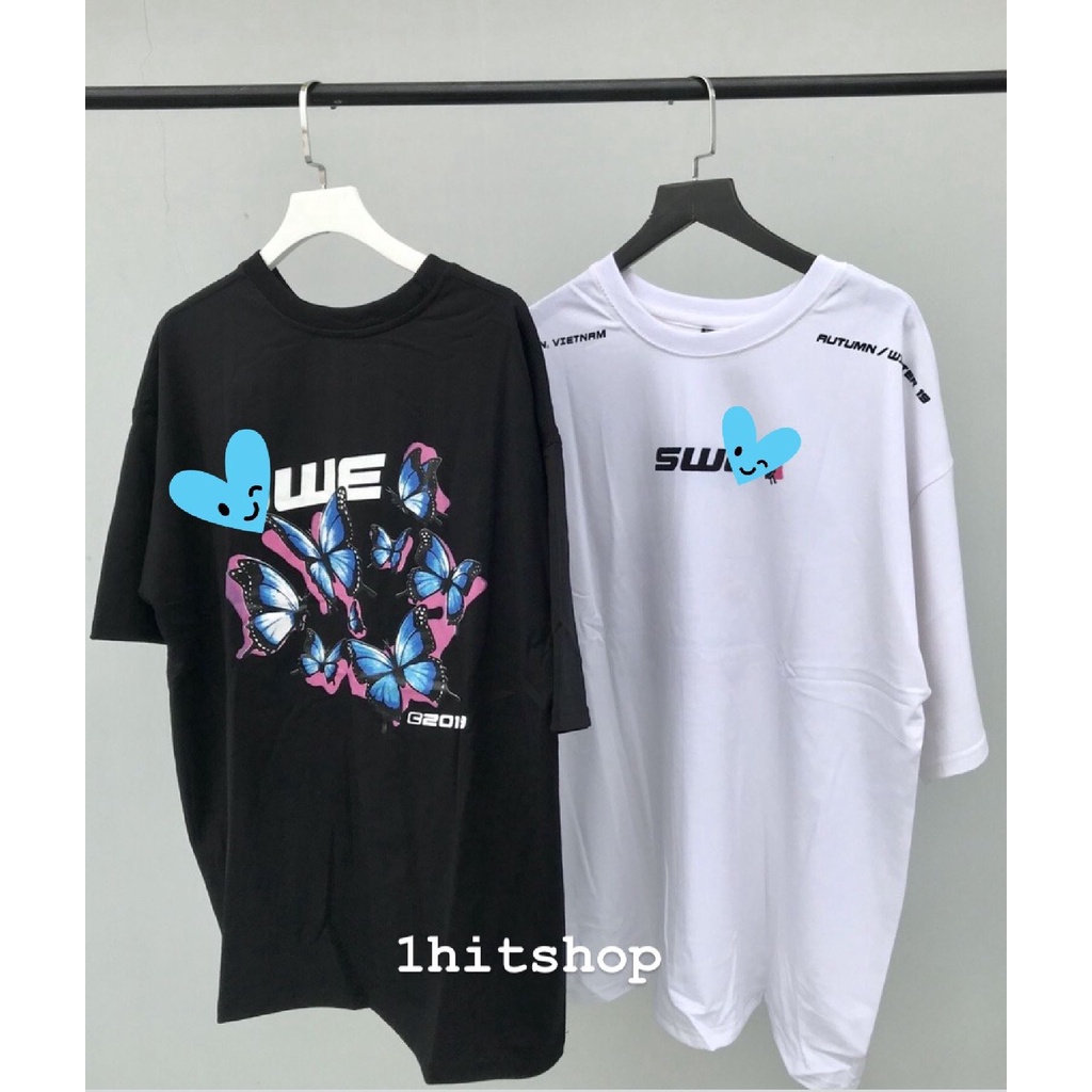 [Mã 33FASHIONSALE giảm 12% đơn 99K] Áo Thun S.W.E BƯỚM Ulzzang Unisex 1hitshop