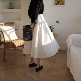 Chân váy chữ A dáng dài lưng cao kiểu dáng thanh lịch cho nữ
