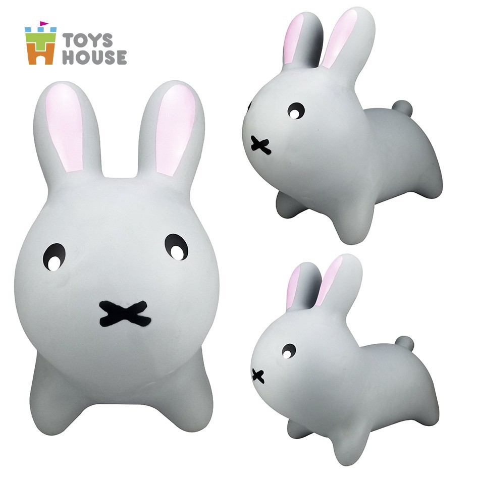 Thú nhún trẻ em hình thỏ Toys house - Tiêu chuẩn Xuất khẩu Châu Âu EN71 - Đồ chơi vận động cho bé từ 8 tháng