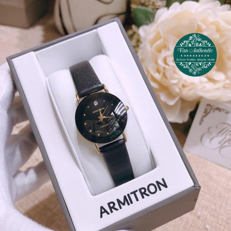 Đồng hồ Nữ Armitron 75/2447 mặt tròn dây da hàng Mỹ