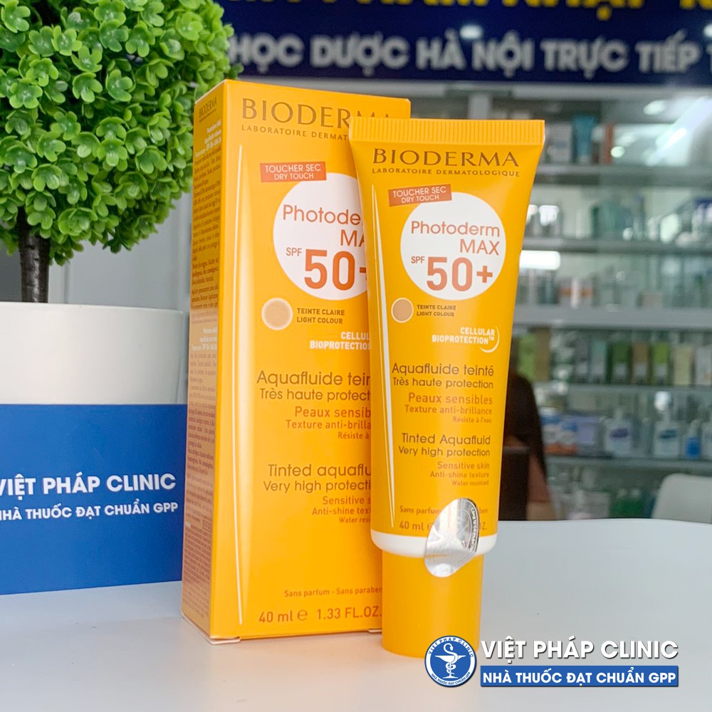 Kem chống nắng Bioderma Photoderm Akn Mat SPF30+, Aquafluide SPF50+