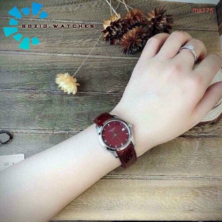 Đồng hồ nữ cao cấp Gozid Tisot 1853 dây da bóng , khóa bướm , sang trọng đẳng cấp-Gozid.watches