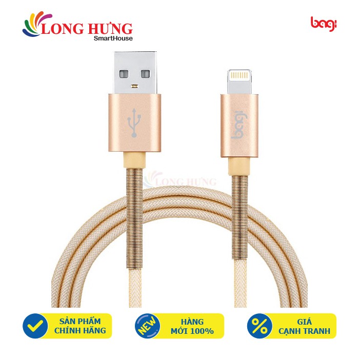 Cáp Lightning Bagi dây lò xo 1m IF100 - Hàng chính hãng