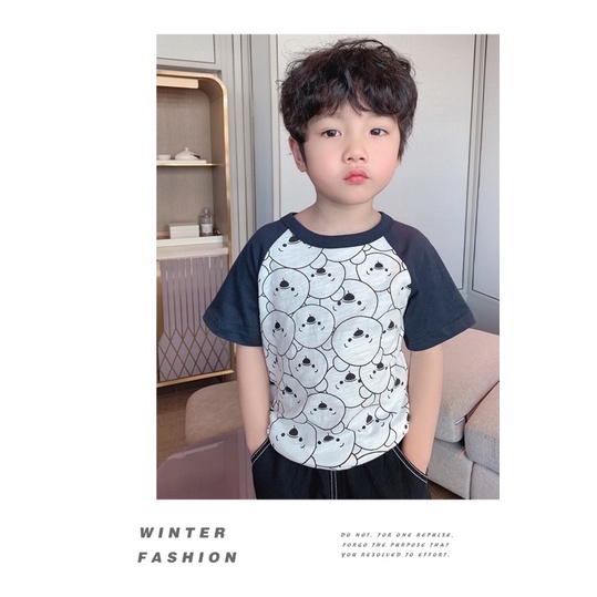 Áo phông (4 mẫu ) bé trai, bé gái cộc tay Phong Cách Hàn Quốc 2022 của Xiliba cho bé 10-28kg