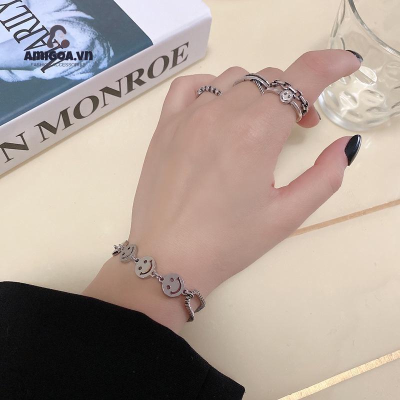 ✨✨Vòng Tay Mặt Cười Nữ Siêu Hot Phong Cách Châu Âu