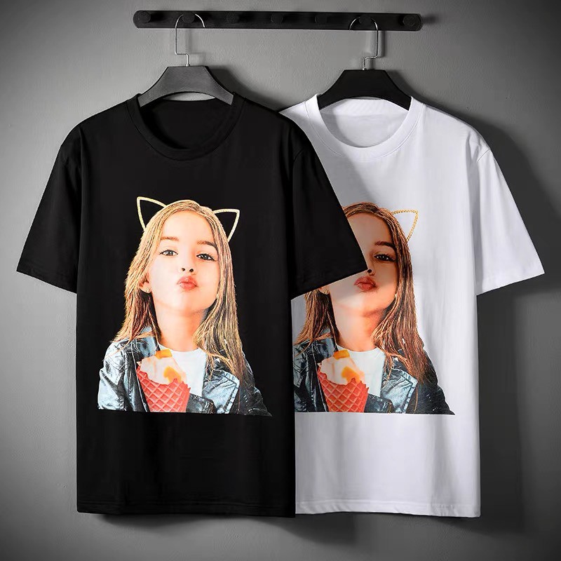 Áo thun tay lỡ form rộng Unisex, áo thun nam nữ in nhiệt ATI04