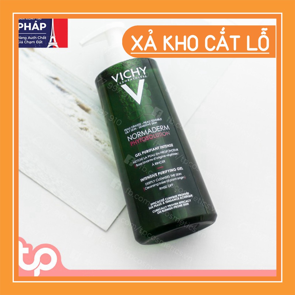 Sữa Rửa Mặt Vichy Normaderm Phytosolution Intensive Purifying Gel 400ml [CHO KIỂM HÀNG]