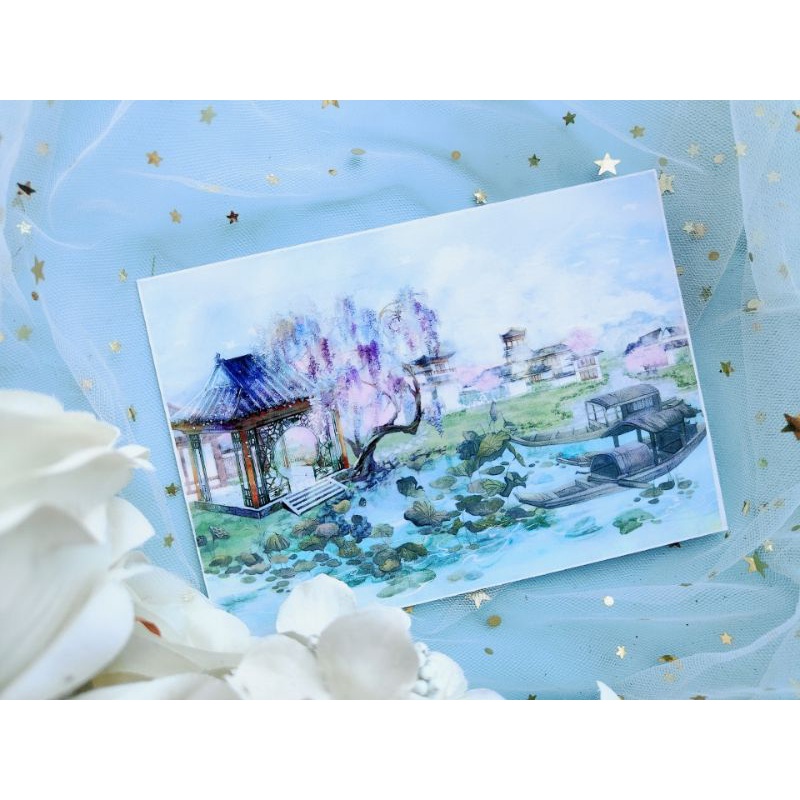 Washi phong cảnh ngày xuân đến nhà Zero