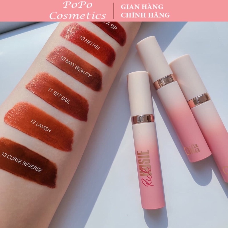 [Gilaa Ver 02]Son Kem Lì Gilaa Long Wear Lip Cream - Rich Rosie