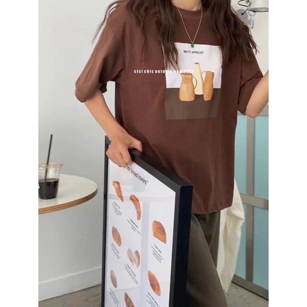 Áo thun in hình Hàn Quốc