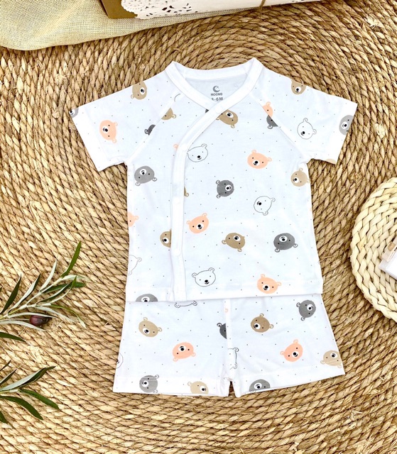 Bộ Moon ngắn sơ sinh chất Petit