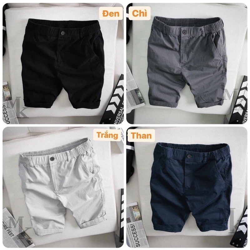 Quần short nam quần ngố nam kaki Mềm Mịn Quần Short Kaki Trơn trẻ trung năng động