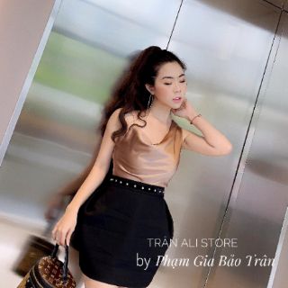 Set chân váy áo lụa 2 dây