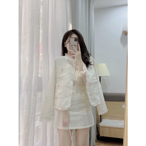 Set dạ be ánh nhũ