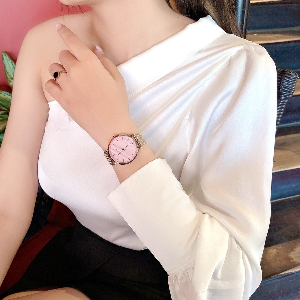 Đồng hồ nữ Julius Star JS-058 dây thép mặt mỏng