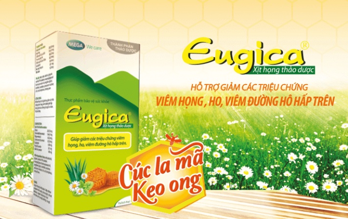 [CHÍNH HÃNG] EUGICA MOUTH SPRAY (Chai/10ml) - Chai Xịt Họng Thảo Dược Giúp Giảm Triệu Chứng Ho, Viêm Họng, Viêm Hô Hấp