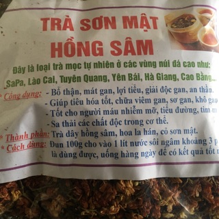 1 Kg Trà Sơn Mật Hồng Sâm