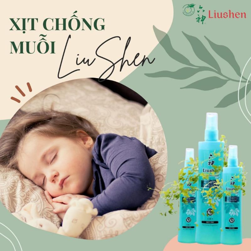 Nước chống muỗi đốt Liushen hương hoa sen 80ml