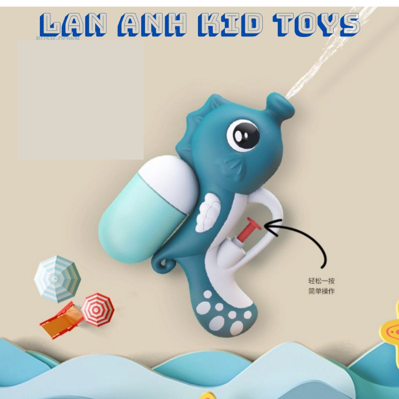 Súng Bắn Nước Cá Mập, Cá Ngựa Cute Cho Bé