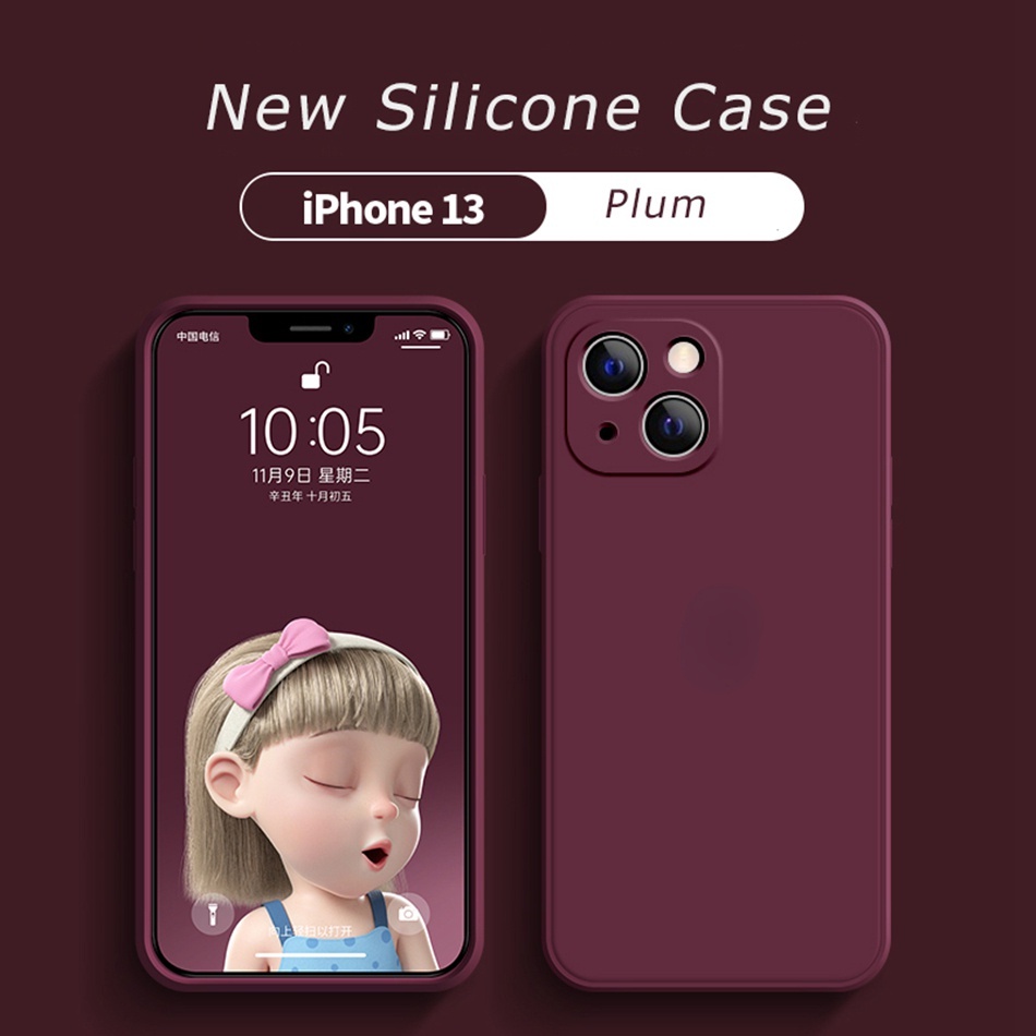 Ốp điện thoại silicon dẻo bảo vệ camera cho IPhone 13 11 12 Pro Max Mini Promax 7 8 Plus XR Xs Max 11pro 12pro 13pro MAX 7+ 8+ Se 2020
