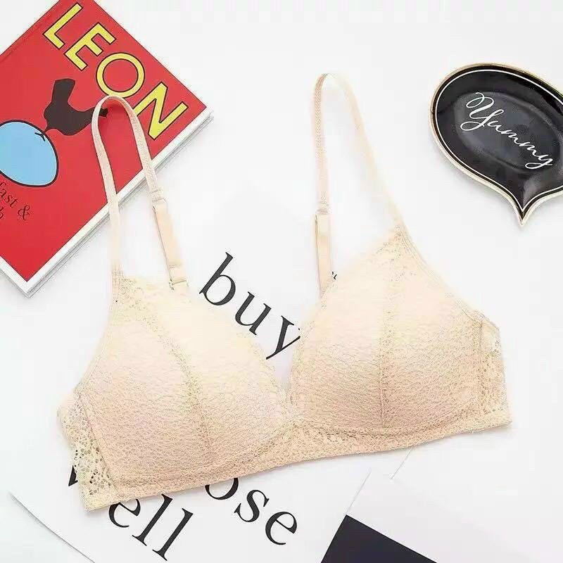 Áo Lót Nữ ❤️FREESHIP❤️Áo Lót Đúc Ren Viền Sóng Không Gọng Đệm Mỏng Siêu Đẹp Nâng Ngực , Tôn Dáng mẫu C014