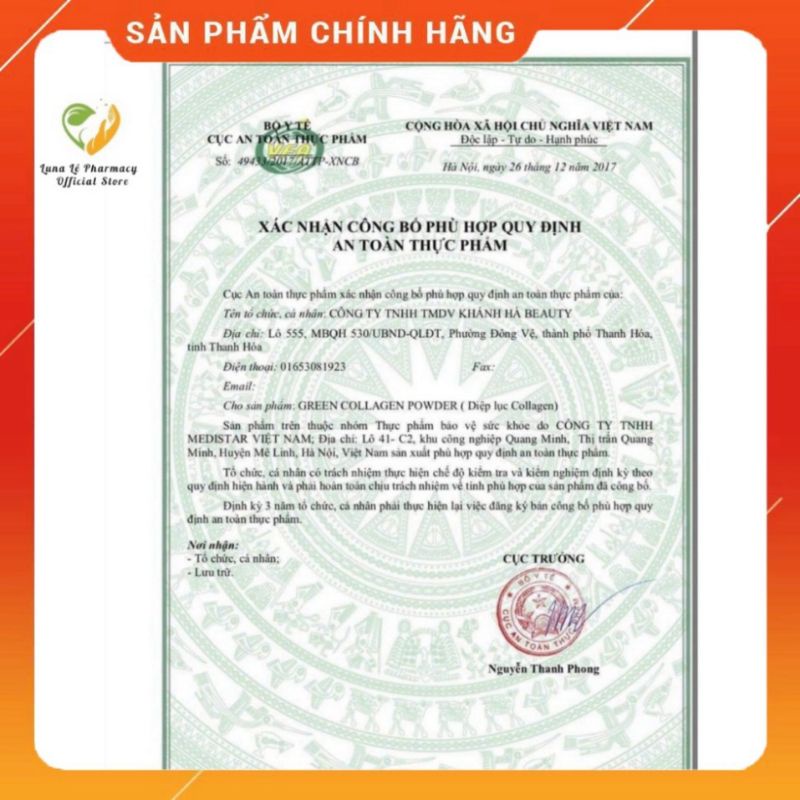 Xịt vệ sinh Diệp lục Nano Bạc chính hãng 100%